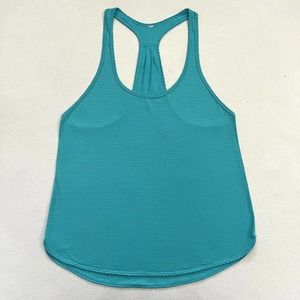 Lululemon Heathered Blue Tropics Seriously Light Luon 105F Singlet Tank Top 8